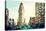 Low Poly New York Art - The Flatiron Building III-Philippe Hugonnard-Stretched Canvas