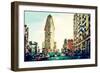 Low Poly New York Art - The Flatiron Building III-Philippe Hugonnard-Framed Art Print