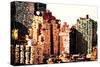 Low Poly New York Art - The New Yorker-Philippe Hugonnard-Stretched Canvas