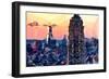 Low Poly New York Art - Top of the Empire state Building II-Philippe Hugonnard-Framed Premium Giclee Print