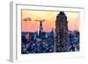 Low Poly New York Art - Top of the Empire state Building II-Philippe Hugonnard-Framed Premium Giclee Print