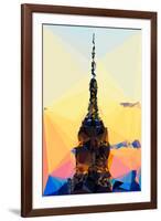 Low Poly New York Art - Top of the Empire state Building III-Philippe Hugonnard-Framed Art Print