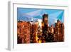 Low Poly New York Art - Tops of Buildings-Philippe Hugonnard-Framed Art Print