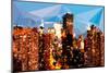 Low Poly New York Art - Tops of Buildings-Philippe Hugonnard-Mounted Art Print