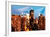 Low Poly New York Art - Tops of Buildings-Philippe Hugonnard-Framed Art Print