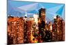 Low Poly New York Art - Tops of Buildings-Philippe Hugonnard-Mounted Art Print