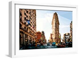 Low Poly New York Art - USA Brooklyn-Philippe Hugonnard-Framed Art Print