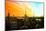 Low Poly New York Art - View of City at Sunset-Philippe Hugonnard-Mounted Art Print