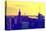 Low Poly New York Art - Yellow Sunset-Philippe Hugonnard-Stretched Canvas