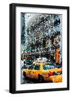 Low Poly New York Art - Yellow Taxi II-Philippe Hugonnard-Framed Art Print