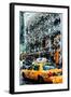 Low Poly New York Art - Yellow Taxi II-Philippe Hugonnard-Framed Art Print