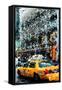 Low Poly New York Art - Yellow Taxi II-Philippe Hugonnard-Framed Stretched Canvas