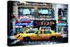 Low Poly New York Art - Yellow Taxi III-Philippe Hugonnard-Stretched Canvas