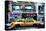 Low Poly New York Art - Yellow Taxi III-Philippe Hugonnard-Stretched Canvas