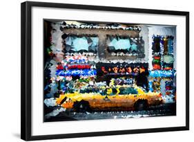 Low Poly New York Art - Yellow Taxi III-Philippe Hugonnard-Framed Art Print