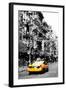 Low Poly New York Art - Yellow Taxi-Philippe Hugonnard-Framed Art Print