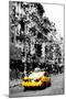 Low Poly New York Art - Yellow Taxi-Philippe Hugonnard-Mounted Art Print