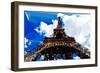 Low Poly Paris Art - Eiffel Tower II-Philippe Hugonnard-Framed Art Print