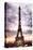 Low Poly Paris Art - Eiffel Tower-Philippe Hugonnard-Stretched Canvas
