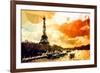 Low Poly Paris Art - Paris Sunset-Philippe Hugonnard-Framed Art Print