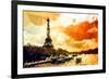 Low Poly Paris Art - Paris Sunset-Philippe Hugonnard-Framed Art Print