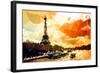 Low Poly Paris Art - Paris Sunset-Philippe Hugonnard-Framed Art Print