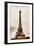 Low Poly Paris Art - The Eiffel Tower III-Philippe Hugonnard-Framed Art Print