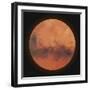 Low Poly Planet Mars-gn8-Framed Art Print