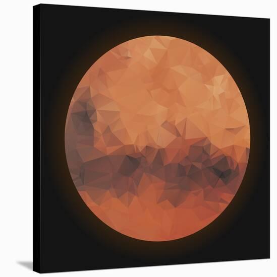 Low Poly Planet Mars-gn8-Stretched Canvas