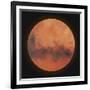 Low Poly Planet Mars-gn8-Framed Art Print