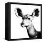 Low Poly Safari Art - Antelope - White Edition II-Philippe Hugonnard-Framed Stretched Canvas