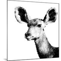 Low Poly Safari Art - Antelope - White Edition II-Philippe Hugonnard-Mounted Art Print