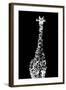 Low Poly Safari Art - Giraffes - Black Edition II-Philippe Hugonnard-Framed Art Print