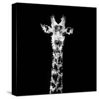 Low Poly Safari Art - The Giraffe - Black Edition II-Philippe Hugonnard-Stretched Canvas