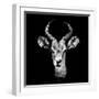 Low Poly Safari Art - The Look of Antelope - Black Edition II-Philippe Hugonnard-Framed Premium Giclee Print