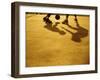 Low Section View of Two People Playing Basketball-null-Framed Premium Photographic Print