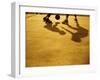 Low Section View of Two People Playing Basketball-null-Framed Premium Photographic Print