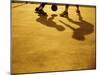 Low Section View of Two People Playing Basketball-null-Mounted Premium Photographic Print