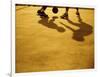 Low Section View of Two People Playing Basketball-null-Framed Photographic Print