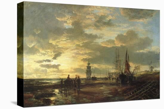 Low Tide, 1858-Samuel Bough-Stretched Canvas