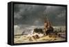 Low Tide, 1861-Louis Eugene Gabriel Isabey-Framed Stretched Canvas