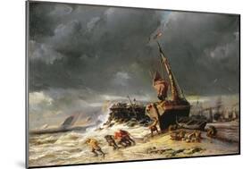 Low Tide, 1861-Louis Eugene Gabriel Isabey-Mounted Giclee Print