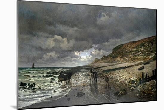 Low Tide, 1865-Claude Monet-Mounted Giclee Print