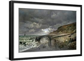 Low Tide, 1865-Claude Monet-Framed Giclee Print