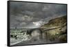 Low Tide, 1865-Claude Monet-Framed Stretched Canvas