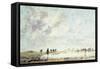 Low Tide at Etaples, 1886-Eugène Boudin-Framed Stretched Canvas