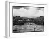 Low Tide at Folkestone Harbour, Kent, England on Rather a Dreary Old Day-null-Framed Photographic Print