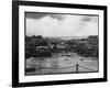 Low Tide at Folkestone Harbour, Kent, England on Rather a Dreary Old Day-null-Framed Photographic Print