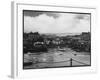 Low Tide at Folkestone Harbour, Kent, England on Rather a Dreary Old Day-null-Framed Photographic Print