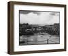 Low Tide at Folkestone Harbour, Kent, England on Rather a Dreary Old Day-null-Framed Photographic Print